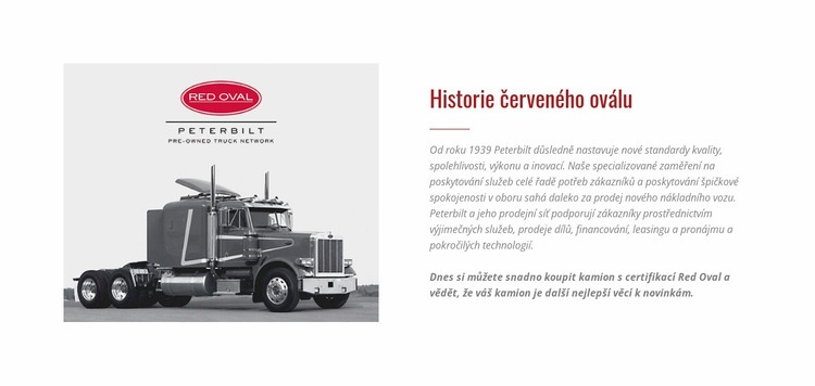 Historie červeného oválu Téma WordPress