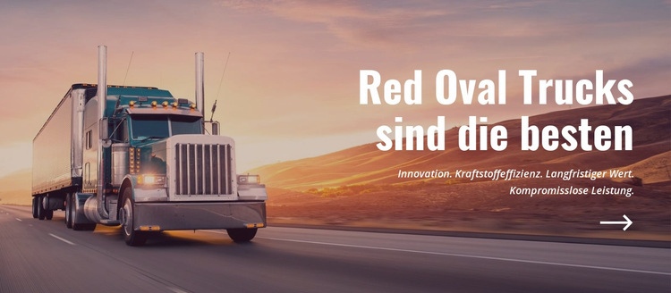 Ovale Lastwagen HTML5-Vorlage