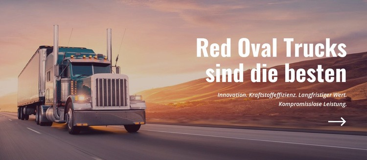 Ovale Lastwagen Website Builder-Vorlagen