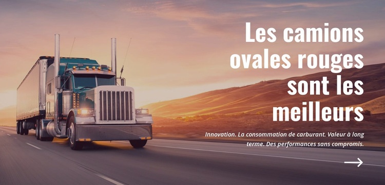 Camions ovales Conception de site Web