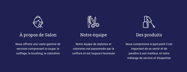 Salon de beauté femme Modèle HTML