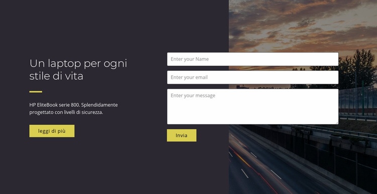 Un laptop per ogni stile di vita Modelli di Website Builder