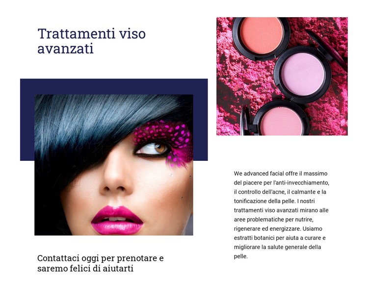 Trattamenti viso avanzati Modello CSS