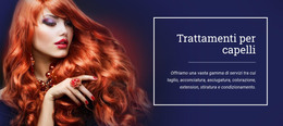 Trattamenti Per Capelli - Modello HTML Gratuito