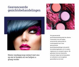 Geavanceerde Gezichtsbehandelingen - HTML Template Builder