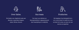 Vrouw Schoonheidssalon - Sjablonen Website-Ontwerp