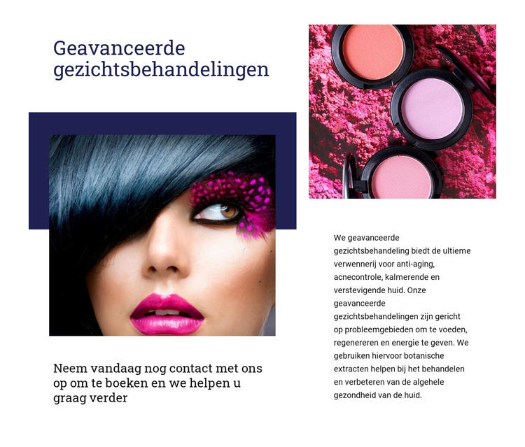 Geavanceerde gezichtsbehandelingen WordPress-thema