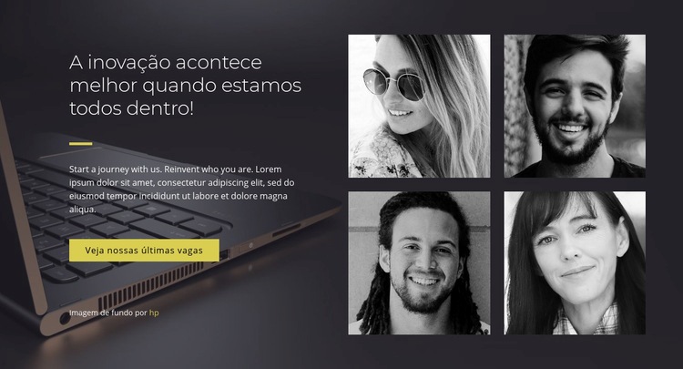 Somos brainstormers e criadores Construtor de sites HTML