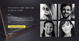 Vi Är Brainstormers Och Skapare Målsidesmall