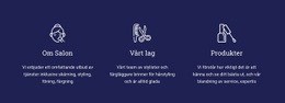 Kvinnors Skönhetssalong - Webbsidamall