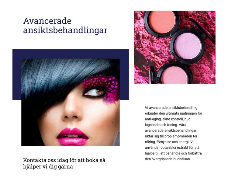 Avancerade ansiktsbehandlingar WordPress -tema