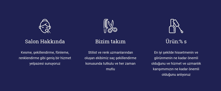 Kadın güzellik salonu HTML Şablonu