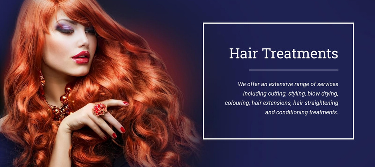 Hair Treatments Landing Page