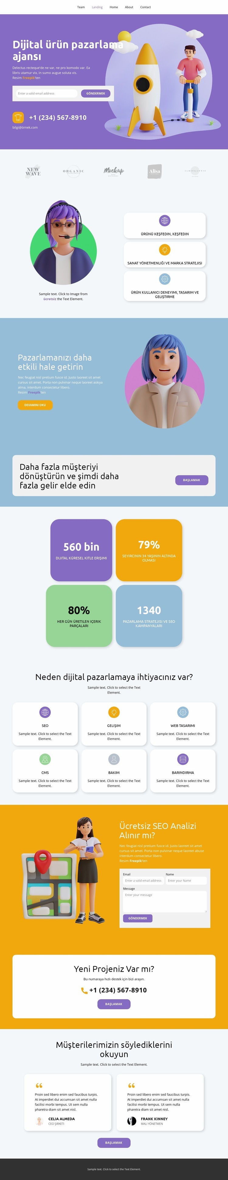 memnuniyet oranı Açılış sayfası