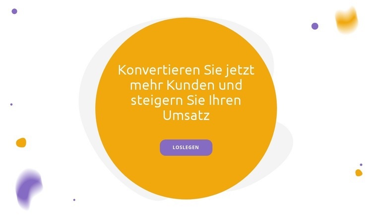 Marketing reduzieren Eine Seitenvorlage