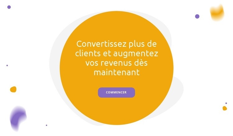 Réduire la commercialisation Modèle HTML5