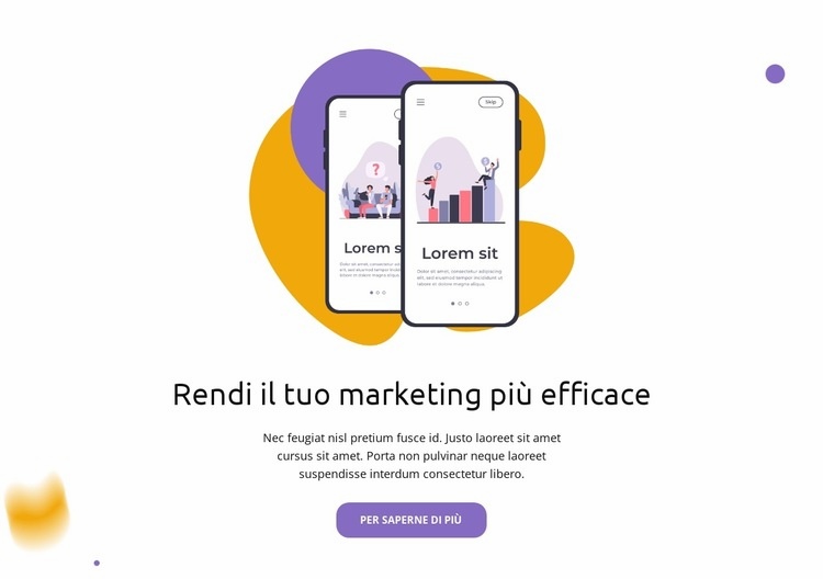 Potenzia il tuo prodotto Mockup del sito web