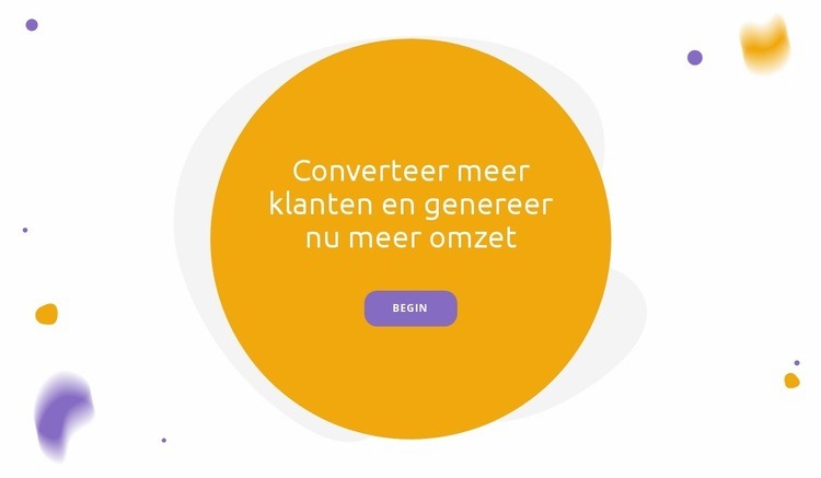 Verminder marketing Sjabloon voor één pagina