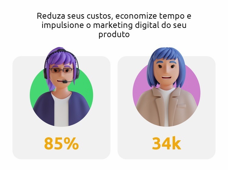 Economizar tempo Design do site