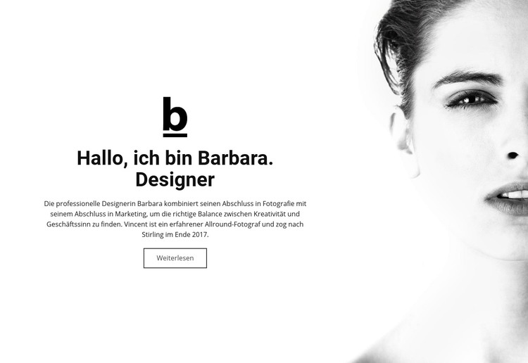 Über Designer Website design