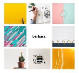 Superbe Modèle D'Une Page Pour Barbara