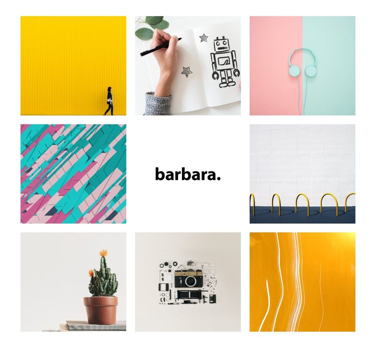 Barbara One Page Template