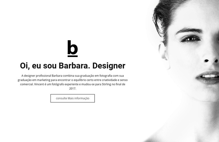 Sobre designer Design do site