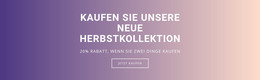 Kaufen Sie Unsere Neue Herbstkollektion - Responsive HTML5-Vorlage
