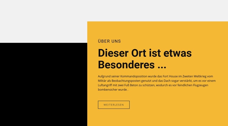 Textplatz ist etwas Besonderes HTML Website Builder