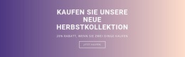 Kaufen Sie Unsere Neue Herbstkollektion - Schöne HTML5-Vorlage
