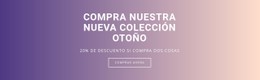 Compra Nuestra Nueva Colección De Otoño Plantilla De Sitio