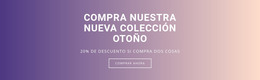 Compra Nuestra Nueva Colección De Otoño: Plantilla HTML5 Adaptable