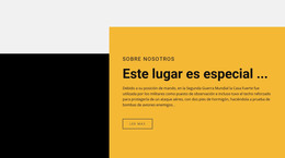 Diseño De Página HTML Para El Lugar Del Texto Es Especial