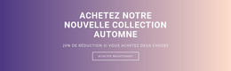 Achetez Notre Nouvelle Collection D'Automne - Modèle HTML5 Réactif