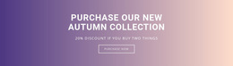 Purchase Our New Autumn Collection - Beautiful HTML5 Template