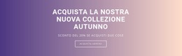 Acquista La Nostra Nuova Collezione Autunnale - Bellissimo Modello HTML5