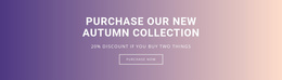 Purchase Our New Autumn Collection - Free Professional Joomla Template