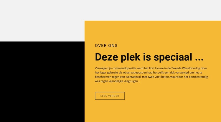 Tekstplaats is speciaal CSS-sjabloon