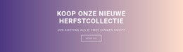 Koop Onze Nieuwe Herfstcollectie - Premium-Sjabloon