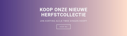 Prachtig WordPress-Thema Voor Koop Onze Nieuwe Herfstcollectie