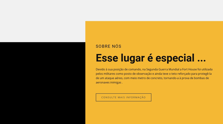 O lugar do texto é especial Template Joomla