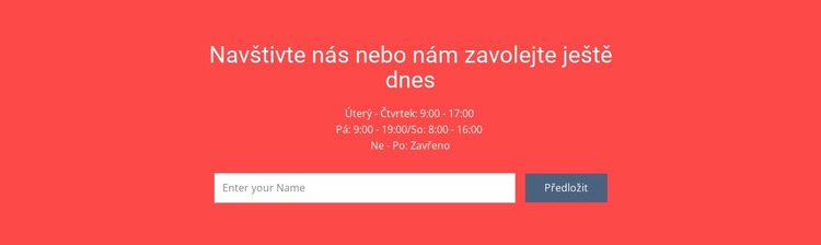 Navštivte nebo nám zavolejte Šablona webové stránky