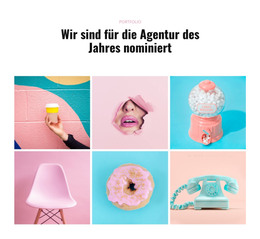 Portfolio Agentur – Vorlage Für Website-Builder