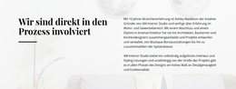 Text Direkt Involviert Prozess – Fertiges Website-Design