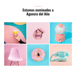 Plantilla De Plataforma De Lanzamiento Para Agencia De Cartera