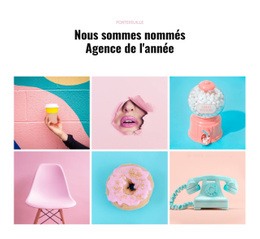 Modèle D'Une Page Pour Agence De Portefeuille