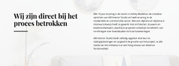 Pagina-HTML Voor Tekst Rechtstreeks Betrokken Proces