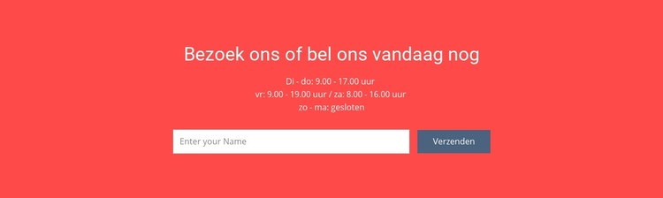 Bezoek of bel ons CSS-sjabloon