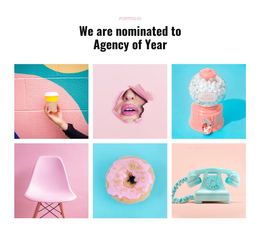 One Page Template For Portfolio Agency