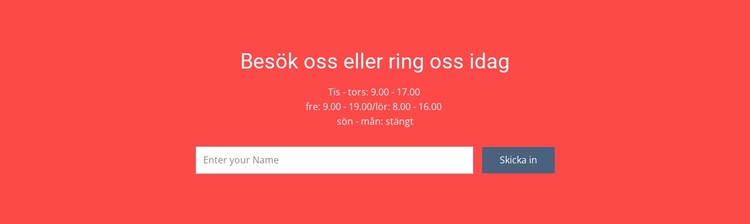 Besök eller ring oss Hemsidedesign